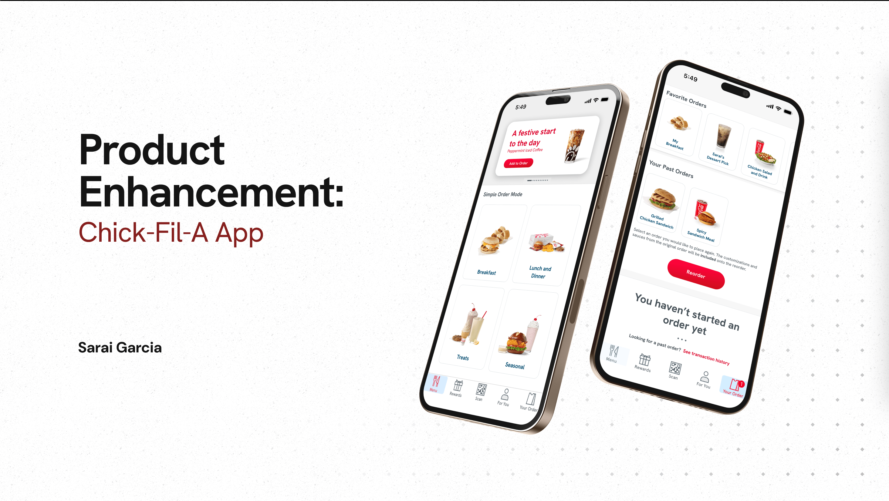 image of phone displaying a new feature: simple order mode