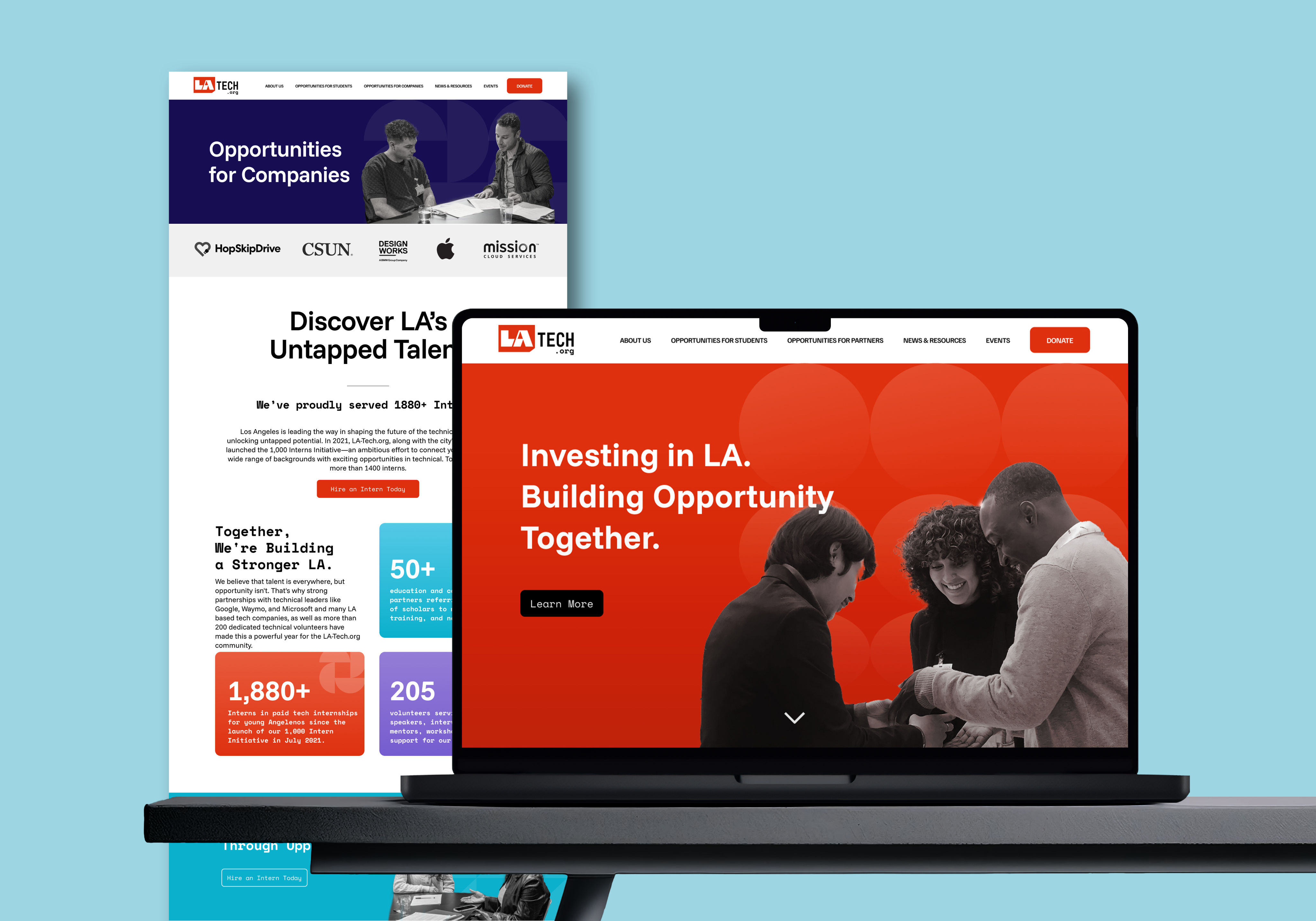 LA Tech Website Project Cover Image